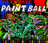 Ultimate Paintball title screen for GameBoy Color